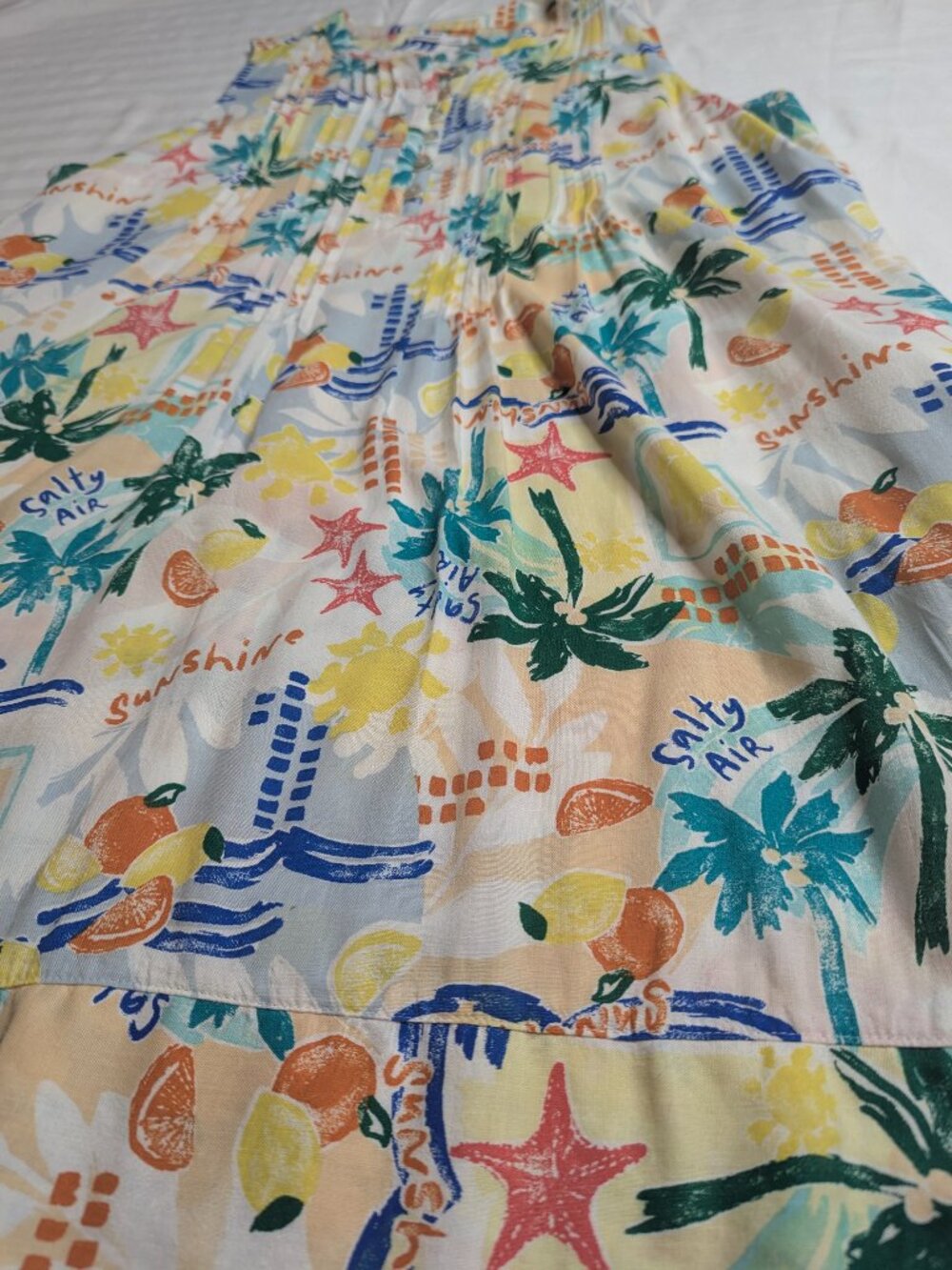 Sonoma Women's Sleeveless Tropical Print Dress, Sixe XXL - Picture 4 of 11